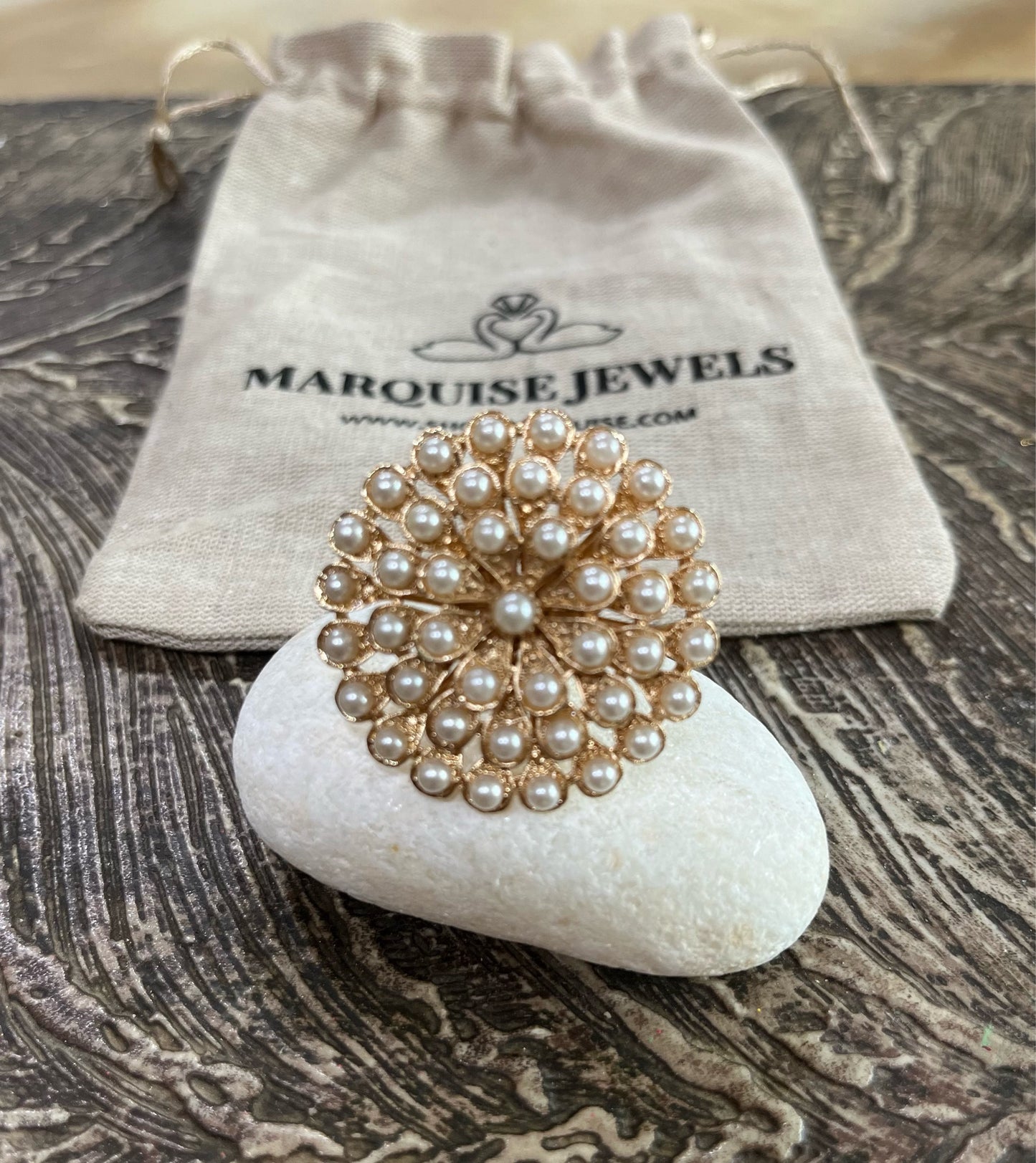 Solar Pearl Ring