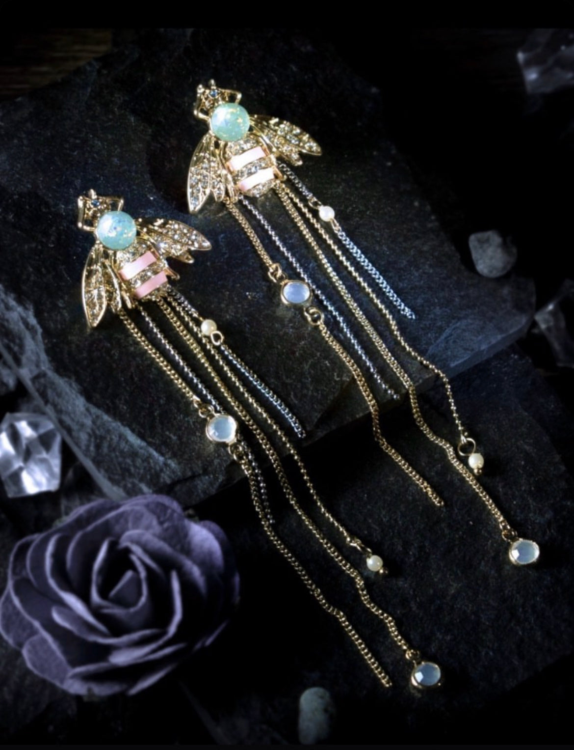 Bejewelled Bee Earrings