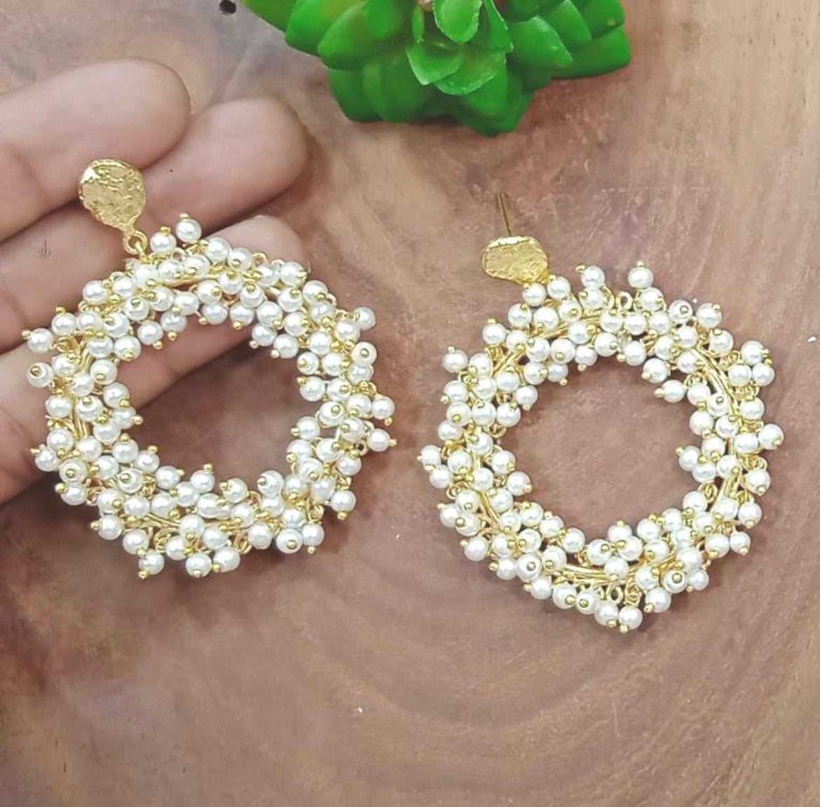 Qurbat Pearly Universe Earrings