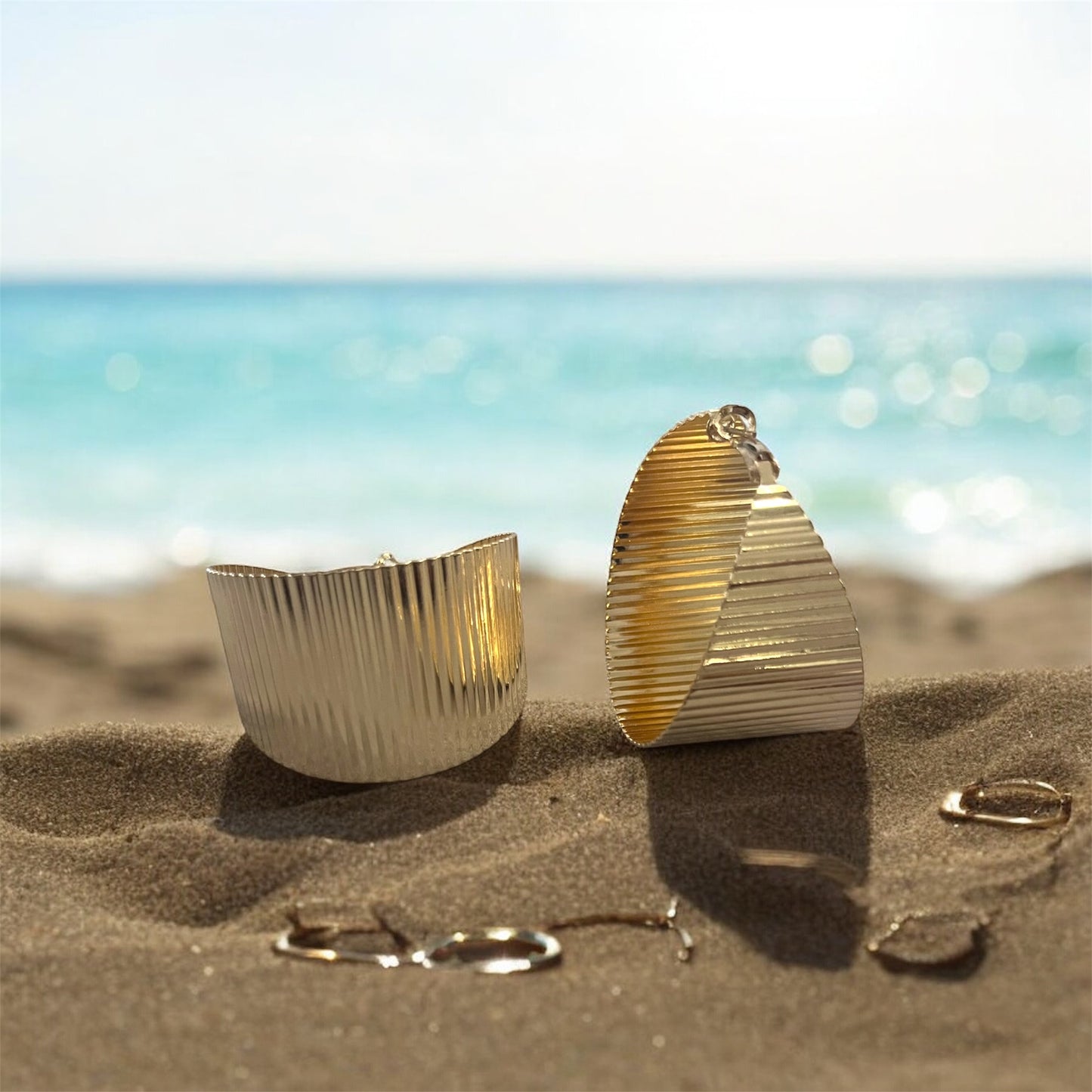 Sea Mist Hoop Earrings