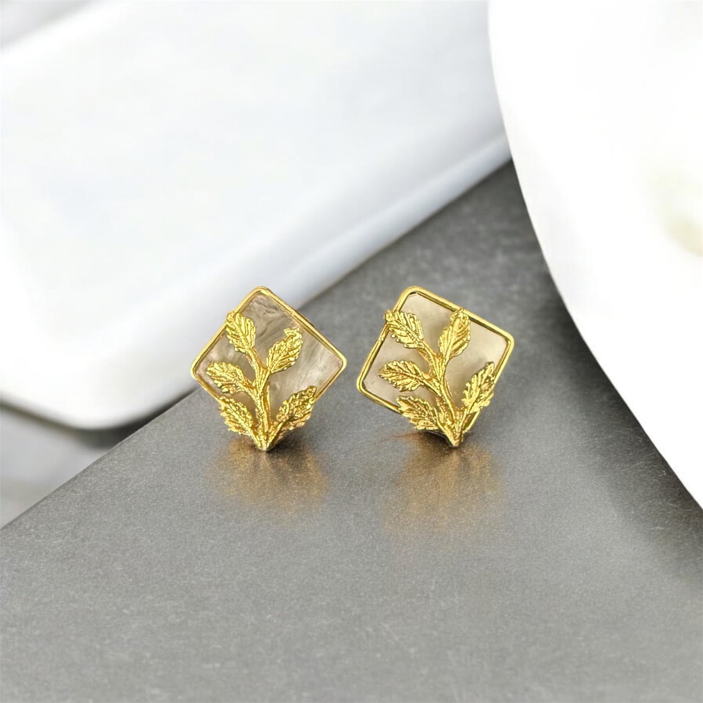 Golden Ivy Studs