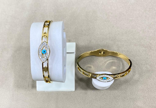 Glistening Evil Eye Bracelet