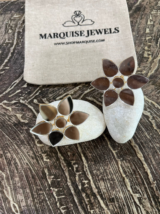 Mirror Daisy Earrings