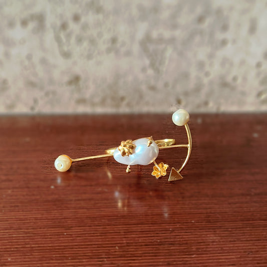Sea Goddess Ring with Pearls