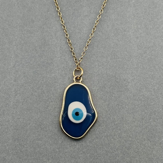 AbstractEvil Eye Pendant with Chain
