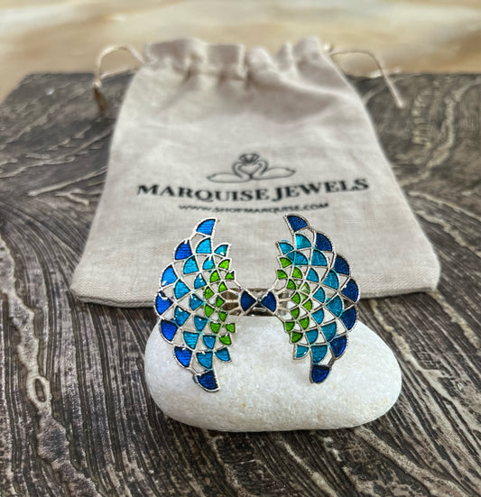 Dancing Peacock Cocktail Ring