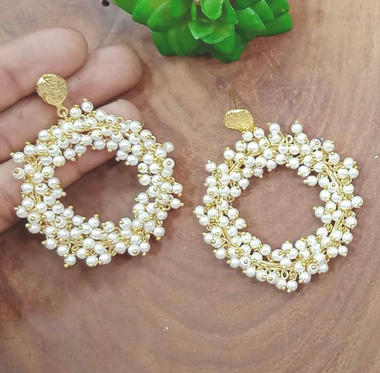 Qurbat Pearly Universe Earrings