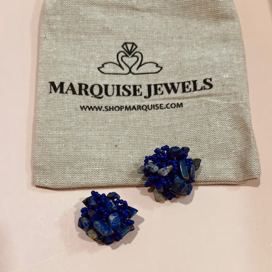 Lapis Lazuli Lantana Earrings