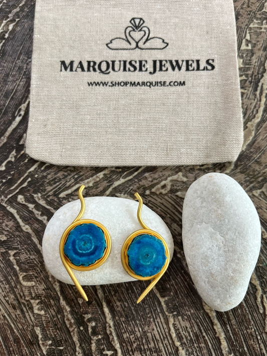 Howlite Comet Earrings