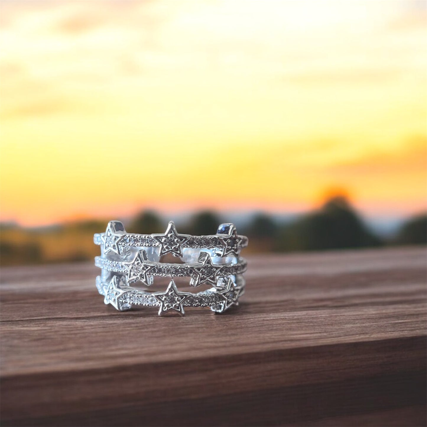 Glistening Stars Ring