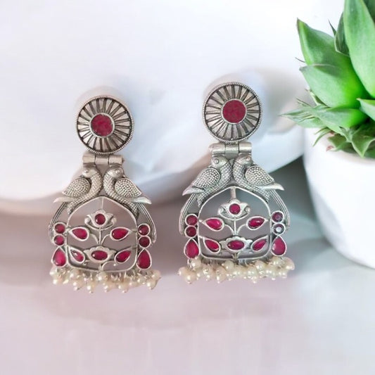 Mystical Morni Oxidized Jasper Earrings