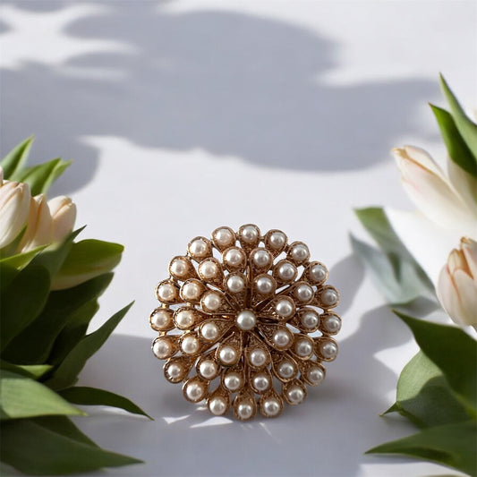 Solar Pearl Ring