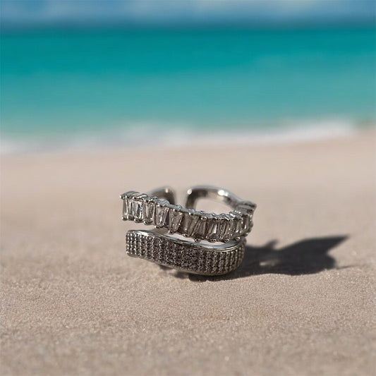 Waves Of Diamonds Ring