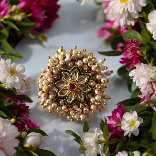 Gulbahar Kundan Ring
