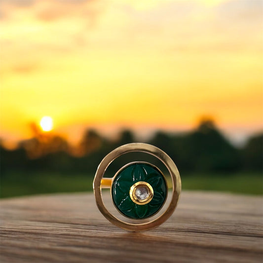 Jade Orbit Ring
