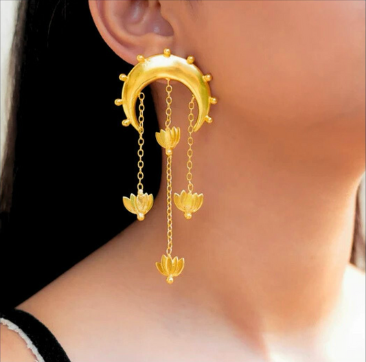 Chand Kamal Earrings